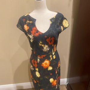 Black Halo size 8 floral dress